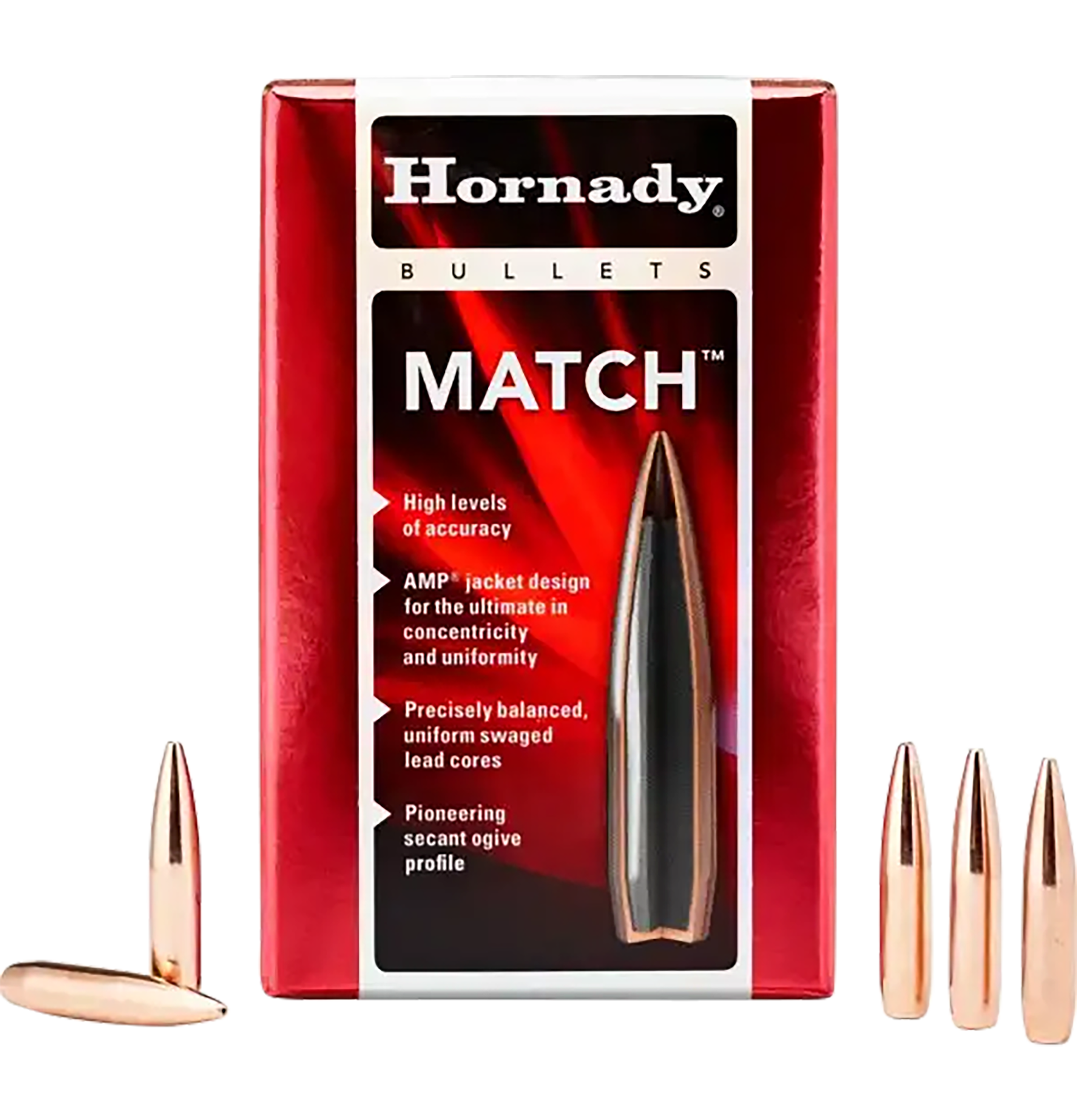 Hornady 2278 Match 22 Cal .224 68 gr Hollow Point Boat Tail Match 100 Per Box/ 40 Case