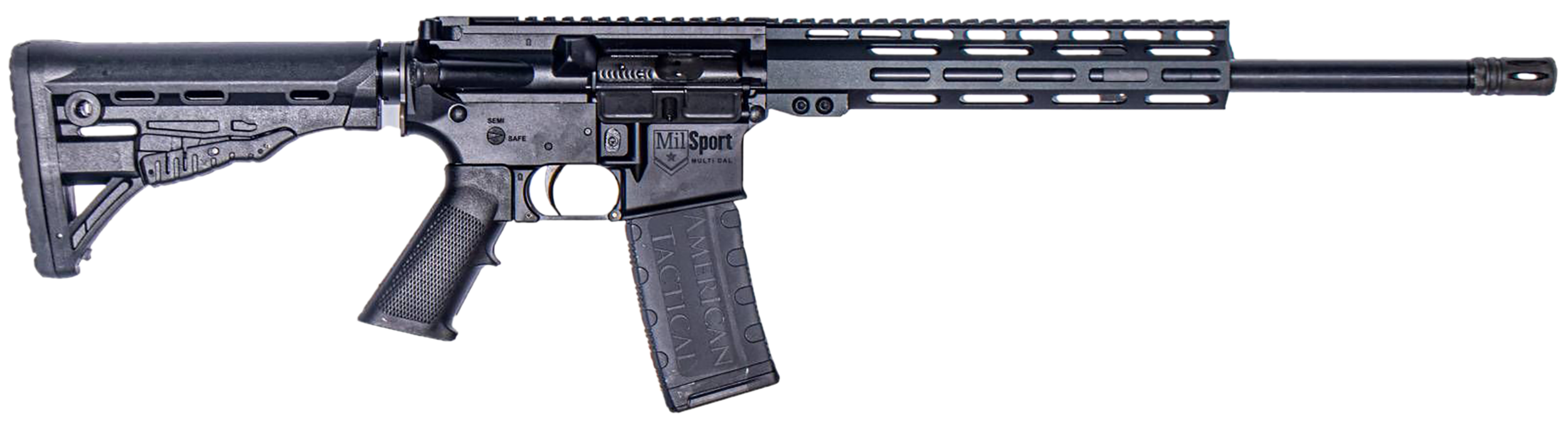 ATI ATIG15MS300ML10 MilSport  300 Blackout 30+1 16" Black Threaded Barrel, Matte Black Picatinny Rail Receiver, 10" M-LOK Handguard, Black 6 Position Rogers Super-Stoc, Black Polymer Grip