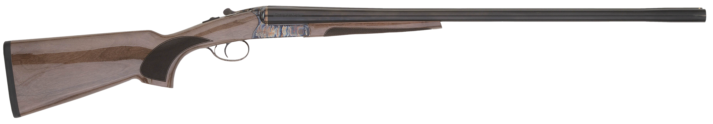 TriStar 38004 Phoenix  20 Gauge Break Open 3" 2rd 28" Blued Side By Side Barrel, Color Case Hardened Steel Receiver, Fixed Gloss Walnut Stock, Ambidextrous