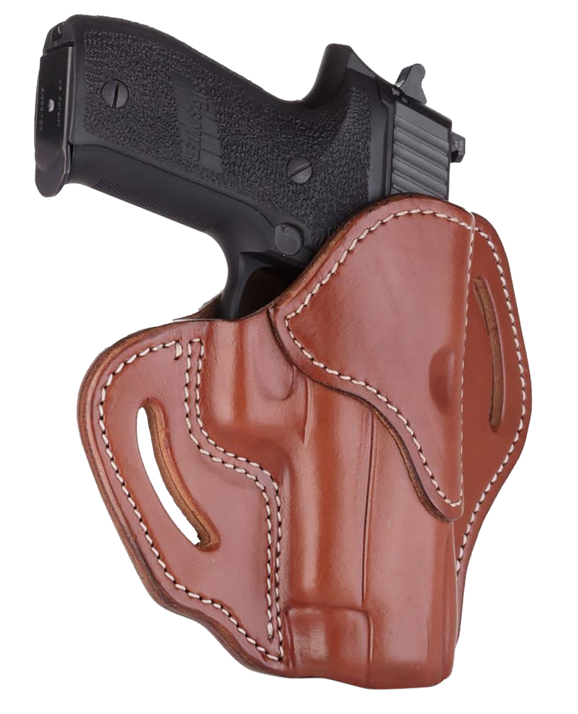 1791 Gunleather BH23CBRR BH2.3  OWB Size 2.3 Classic Brown Leather Belt Slide Compatible w/Glock 17/Sig P226/HK VP9 Right Hand