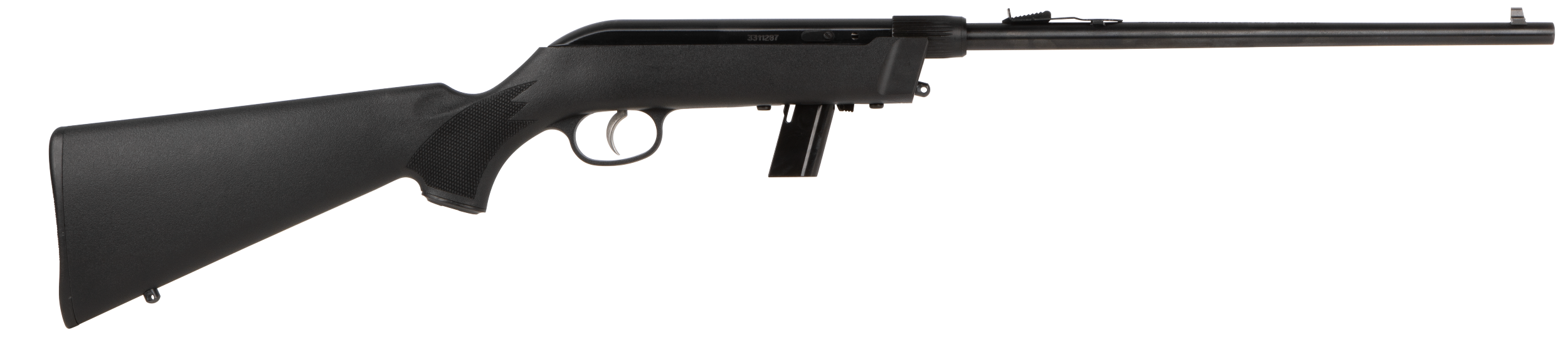 Savage Arms 40207 64 Takedown Full Size 22 LR 10+1 16.50" Black Satin Sporter Barrel, Satin Black Drilled & Tapped Carbon Steel Receiver, Matte Black Fixed Synthetic Stock, Right Hand