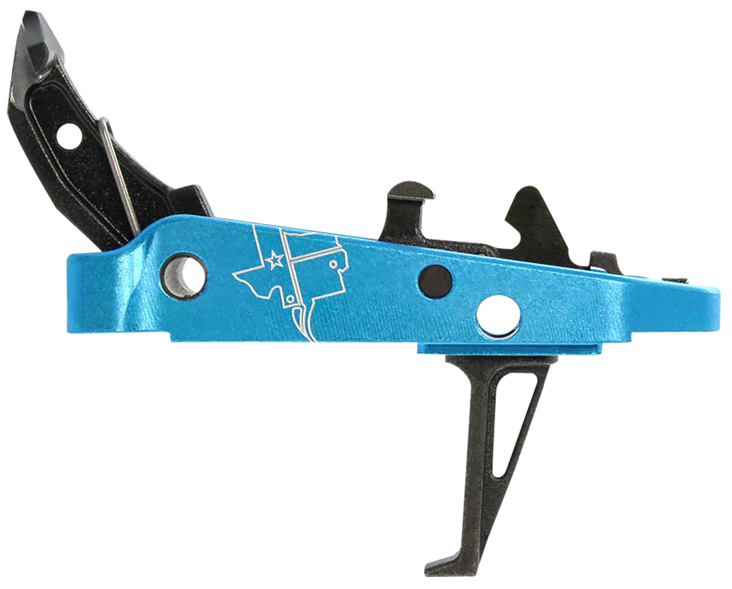 CMC Triggers 47503 Drop-In Trigger Group 2.0 Single-Stage Flat with 3.50 lbs Draw Weight Black w/ Blue Housing