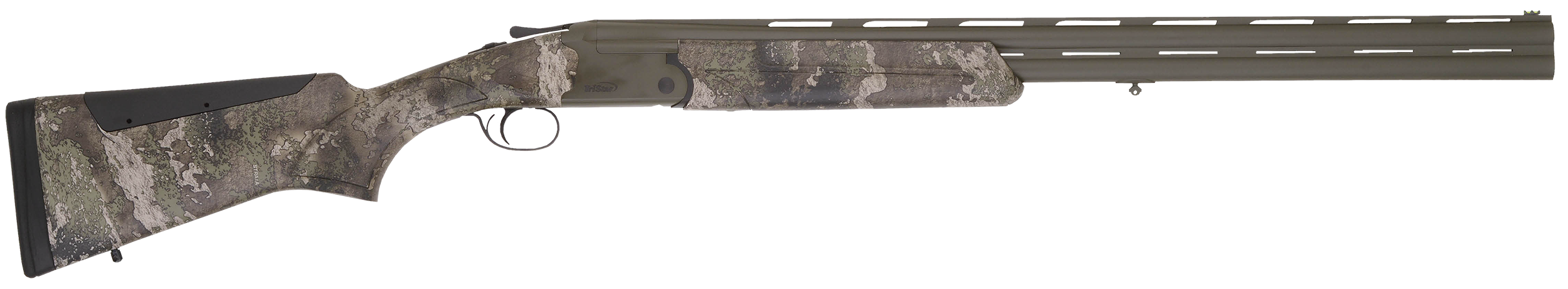 TriStar 35223 Hunter Mag II Full Size 12 Gauge Break Open 3.50" 2rd 28" OD Green Over/Under Vent Rib Barrel, OD Green Steel Receiver, Fixed TrueTimber Strata Synthetic Stock, Right Hand
