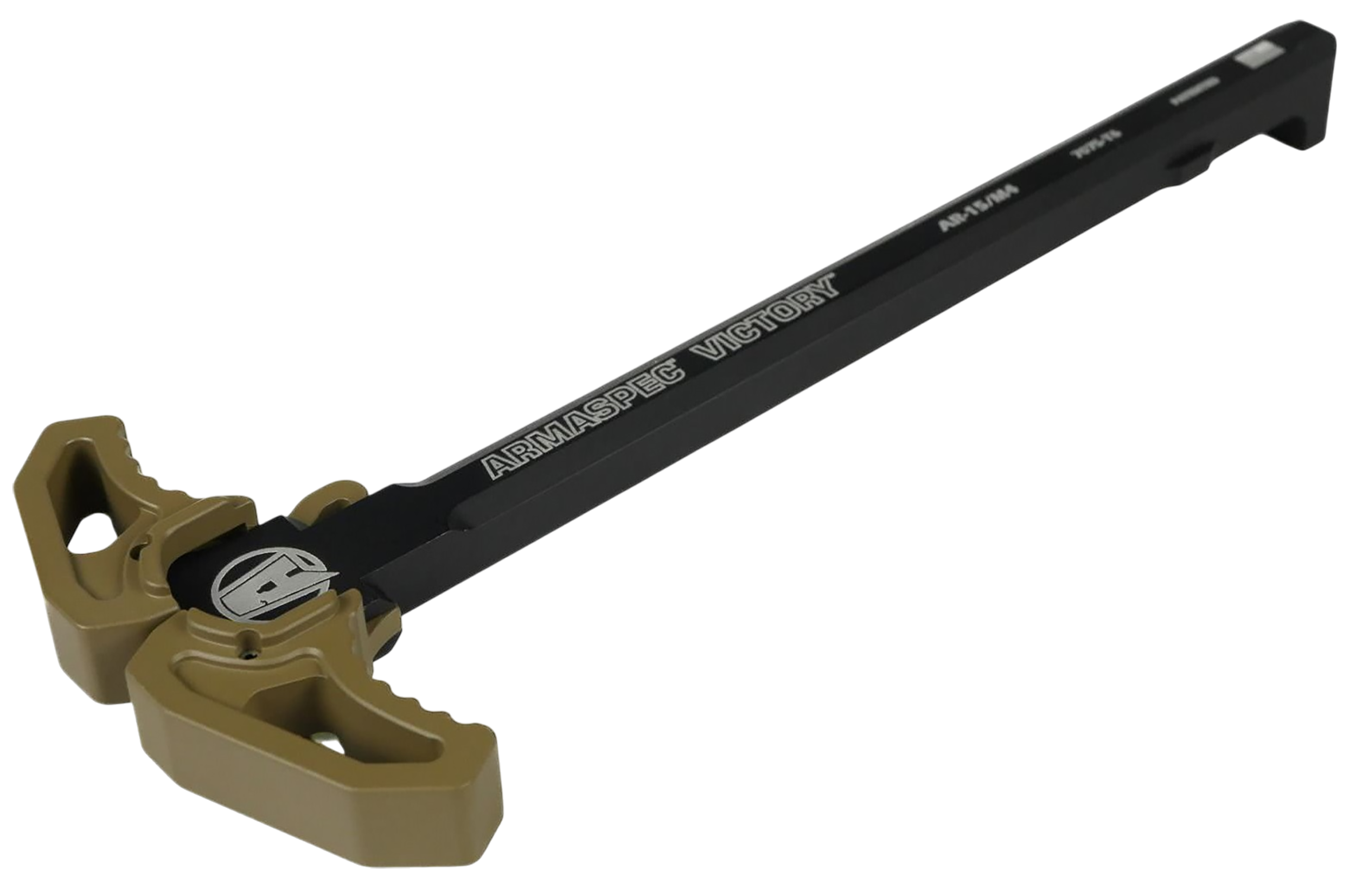 Armaspec ARM161-FDE Victory Charging Handle Flat Dark Earth Aluminum Ambidextrous Hand