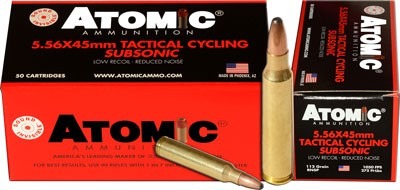 ATOMIC 5.56X45 112GR SUBSONIC RNSP 50RD 10BX/CS