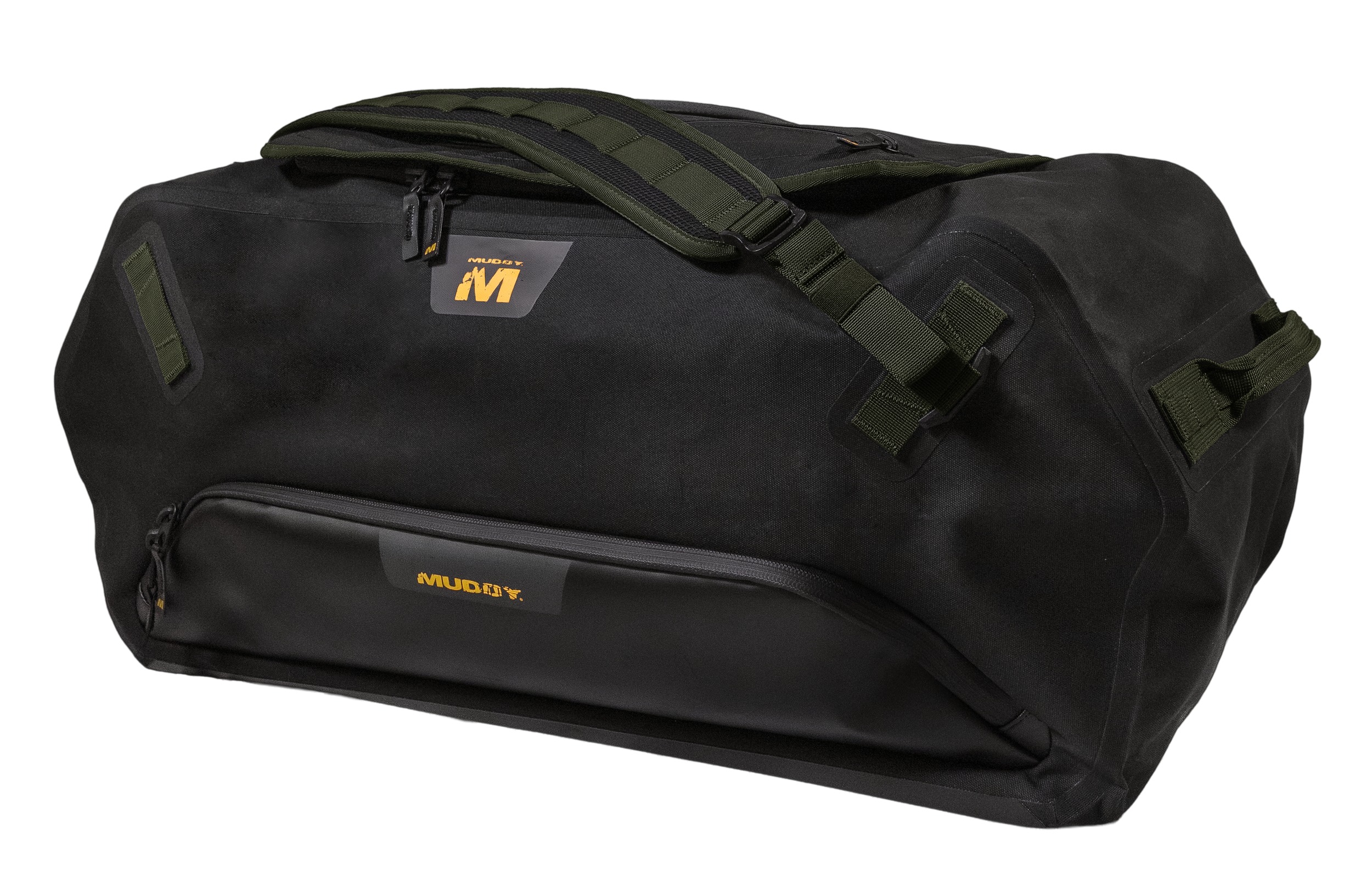 Muddy DV8 70L Waterproof Duffle Bag Black/Peat Moss