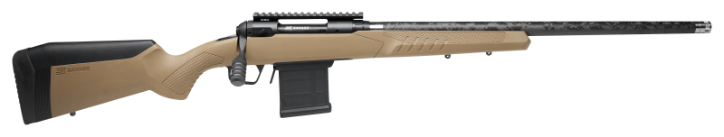 Savage Arms 57941 110 Carbon Tactical 308 Win 10+1 22" Carbon Fiber Wrapped Barrel, Matte Black Metal, Flat Dark Earth Fixed AccuStock with AccuFit