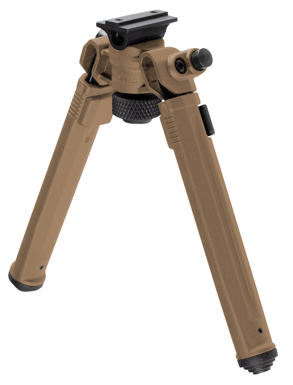 Magpul MAG951-FDE Bipod made of Aluminum with Flat Dark Earth Finish, ARMS 17S-Style Attachment, 6.80-10.30" Vertical Adjustment & Rubber Feet for AR-Platform