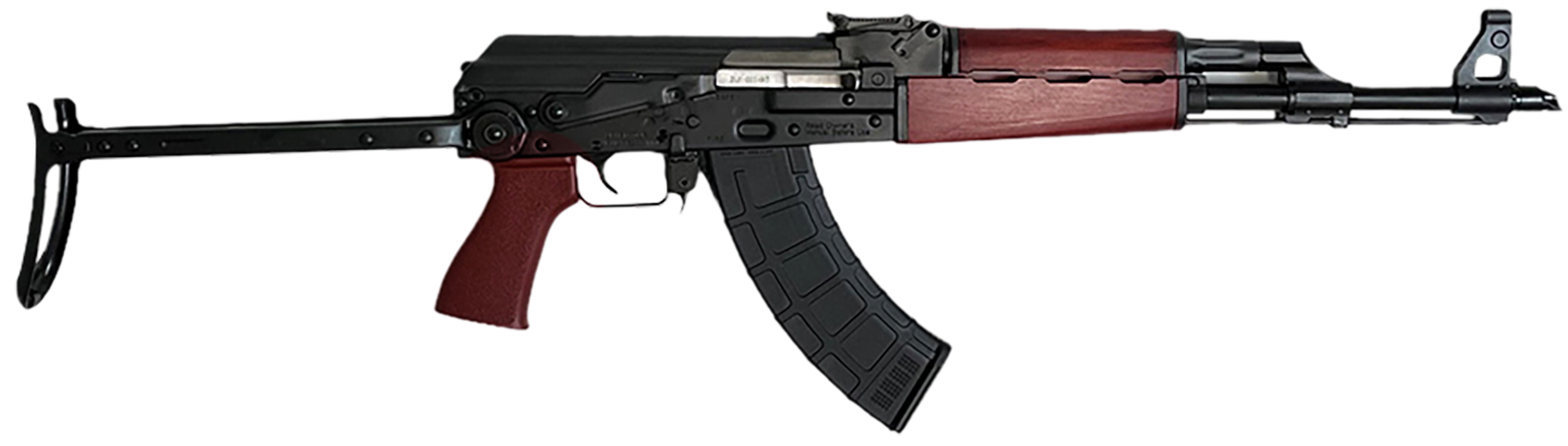 Zastava Arms Usa ZR7762UF ZPAPM70  7.62x39mm 30+1 16.30" Black Steel Barrel, Black Battle Worn Dark Walnut Handguard, Black Underfolding Stock, Black Synthetic Grip