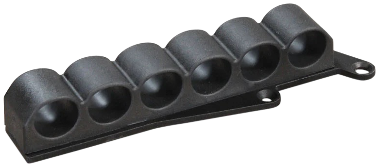 ADAPTIVE TACTICAL AT06000R Receiver Mounted Shell Carrier 6rd Non-Glare Black Synthetic Rubber Fits Remington 870/1100/1187 12 Gauge