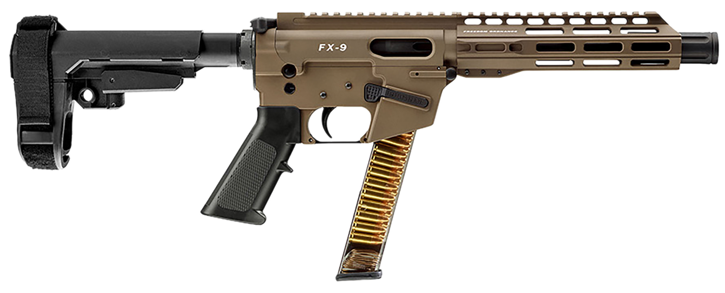 FREEDOM ORDNANCE FX9P8S-FDE FX9P  9mm Luger 31+1 8" Flat Dark Earth