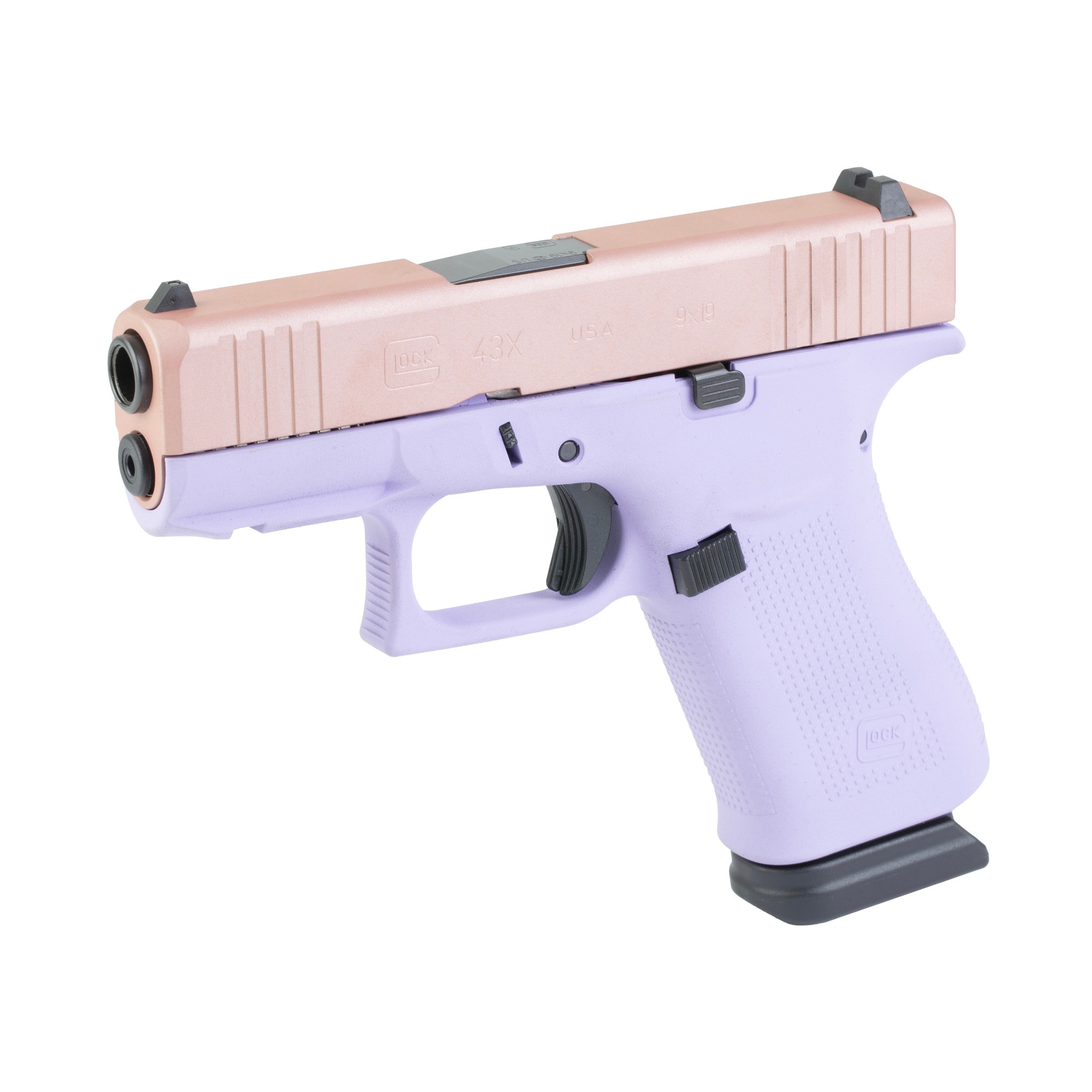 GLOCK 43X 9MM 15RD LAVENDER LUXE