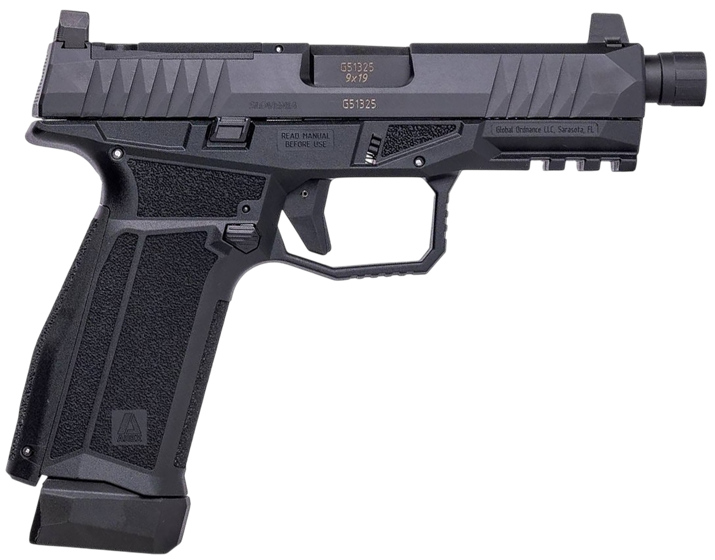 AREX 815537024913 Delta X Gen2 Tactical 9mm Luger 17+1 Threaded Barrel Optic Cut/Serrated Slide
