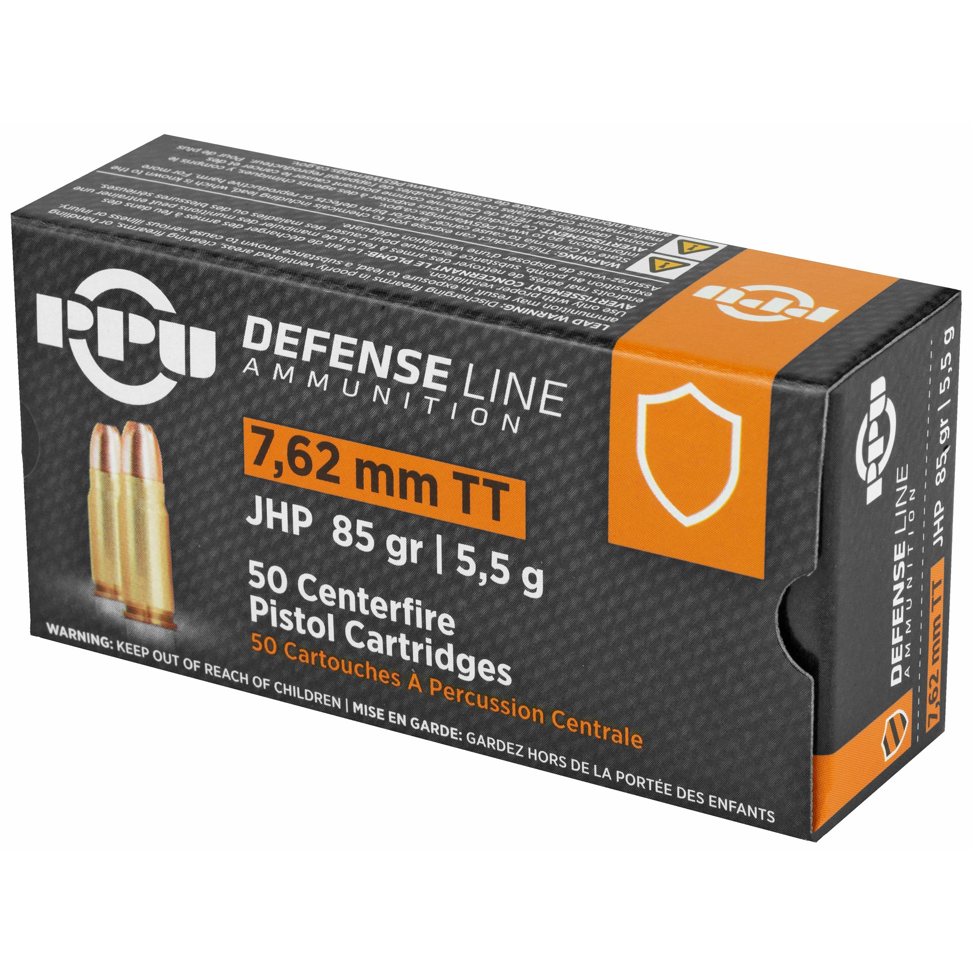PPU 7.62 TOKAREV JHP 85GR 50/500