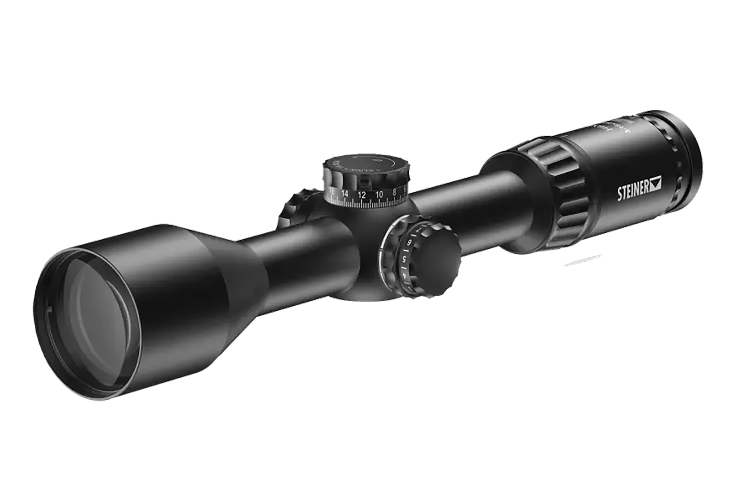 Steiner 8786 H6Xi Black 3-18x50mm 30mm Tube, Illuminated Modern Hunter Reticle