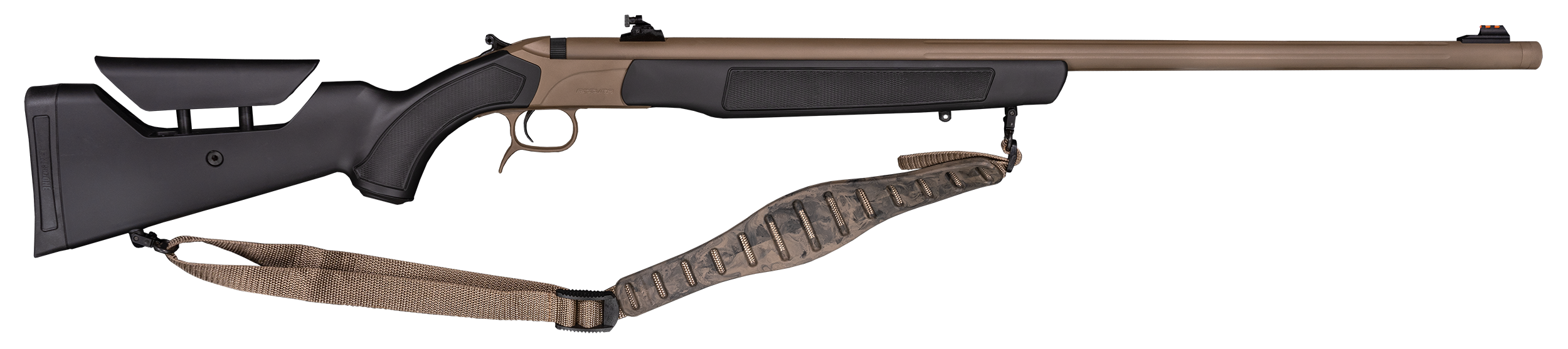CVA PR3212N Accura LR-X 50 Cal 209 Primer 30" Flat Dark Earth Nitride Cerakote Fluted Threaded Barrel, Picatinny Rail Receiver, Black Adj Comb Synthetic Stock