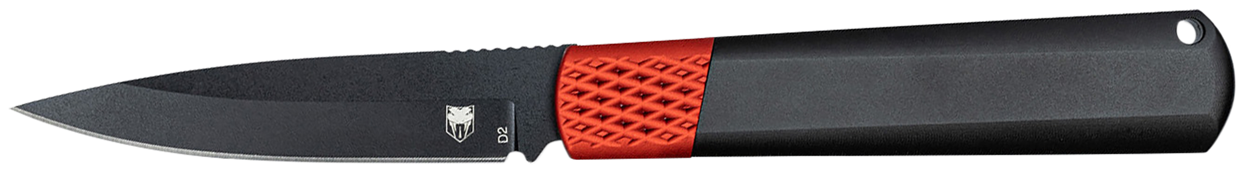 CobraTec Knives CTGHRBRB Gideon Hidden Release 3" OTF Plain Black D2 Steel Blade, 4.25" Black/Red Aluminum Handle