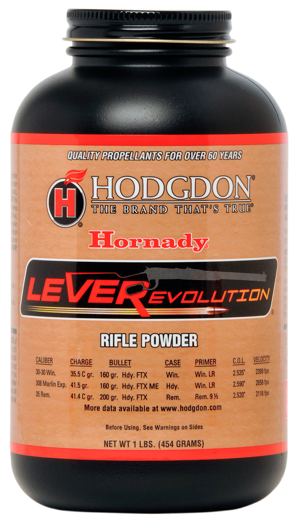 Hodgdon HLR1 LEVERevolution Rifle Powder 1LB