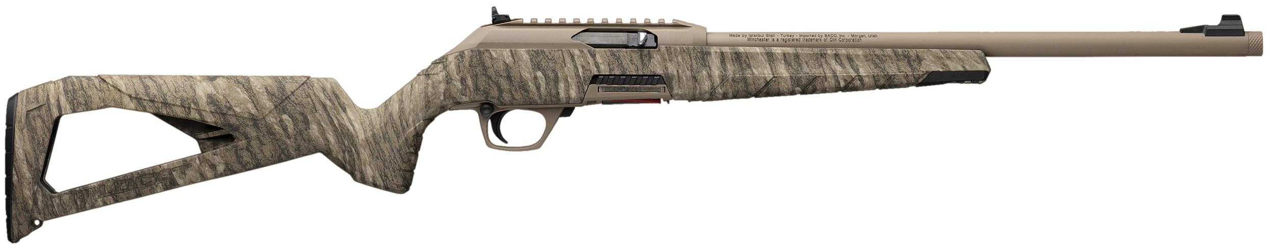 Winchester Repeating Arms 521164102 Wildcat  22 LR 10+1 16.50" Flat Dark Earth Perma-Cote Steel Threaded Barrel, Flat Dark Earth Picatinny Rail Polymer Receiver, Picatinny Rail Forend, Mossy Oak Botto