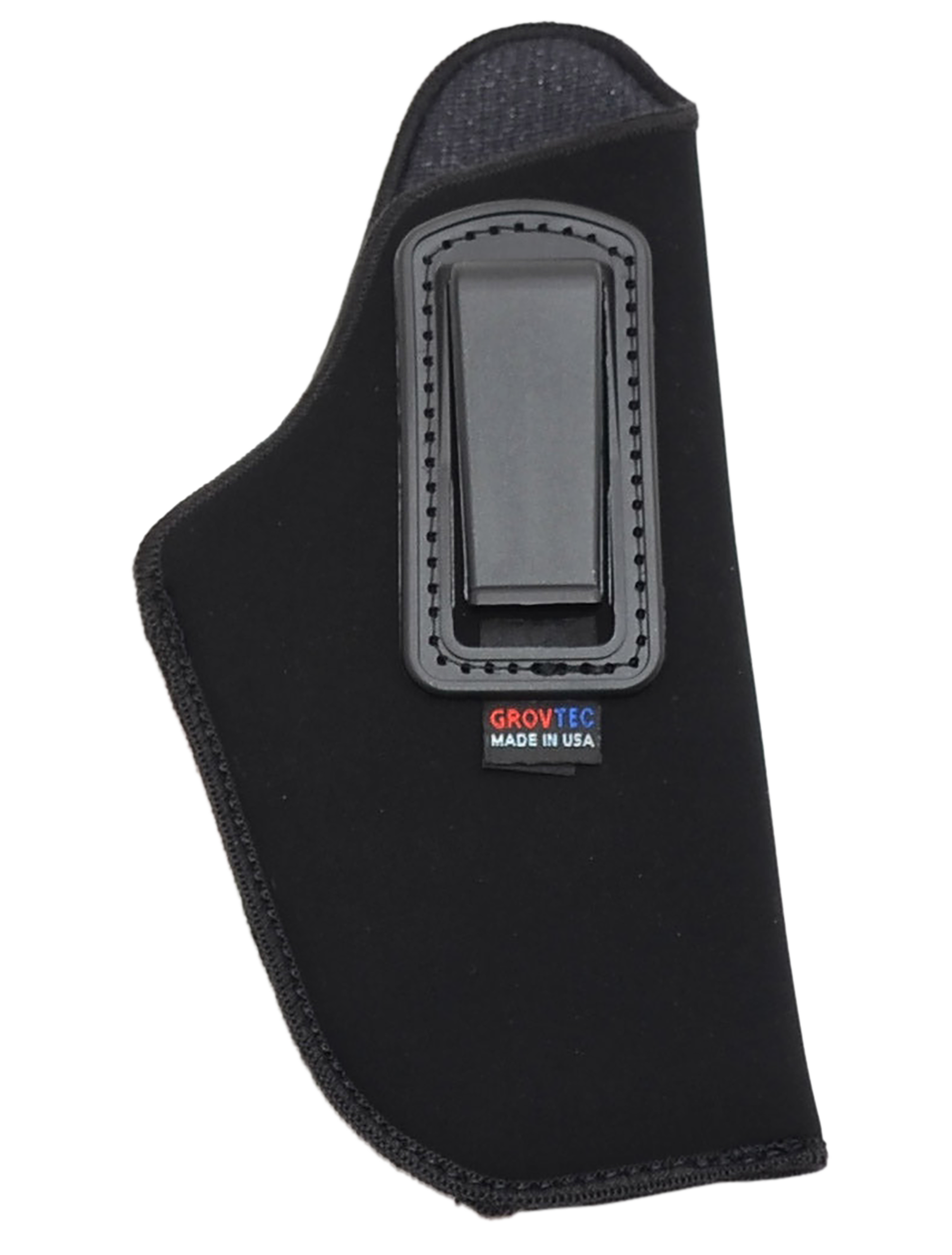 GrovTec US Inc GTHL14115R Inside The Pants  IWB Size 15 Black Suede Belt Clip Fits Large Semi-Auto 3-4" Barrel Right Hand