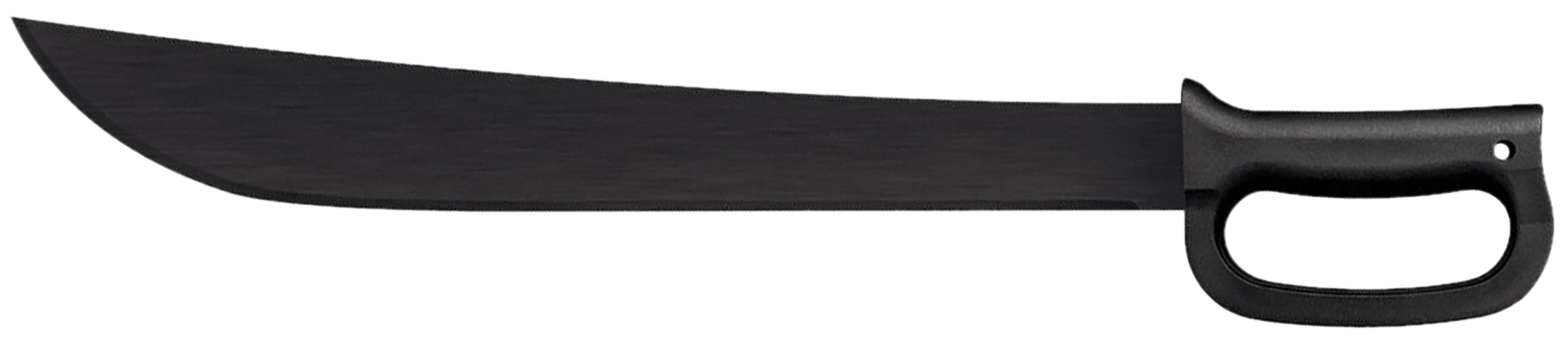 Cold Steel CS97AD18S Latin D-Guard Black Matte Baked-On Anti Rust 65Mn Carbon Steel Blade, Black Polypropylene Handle, 23.63" Long Includes Sheath
