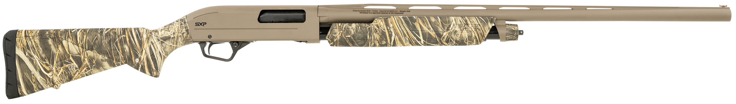 Winchester Repeating Arms 512432292 SXP Hybrid Hunter 12 Gauge 3.5" 4+1 (2.75") 28", FDE Barrel/Rec, Realtree Max-7 Furniture, Fiber Optic Sight, Includes 3 Invector-Plus Chokes