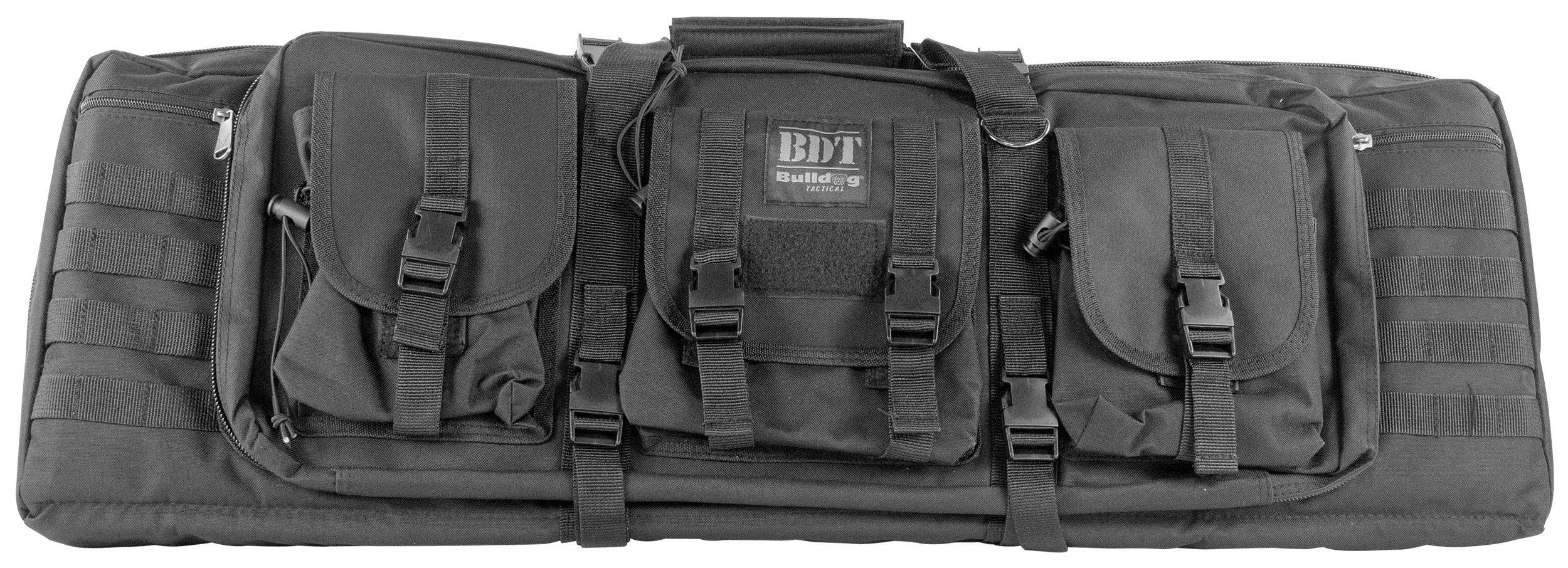 Bulldog BDT6037B BDT Tactical Double Black Nylon 2 Rifles