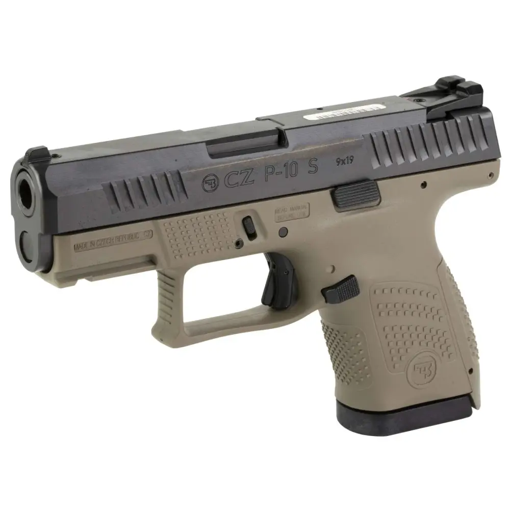CZ P10S FDE 9MM PSTL 12RD FXD SIGHT