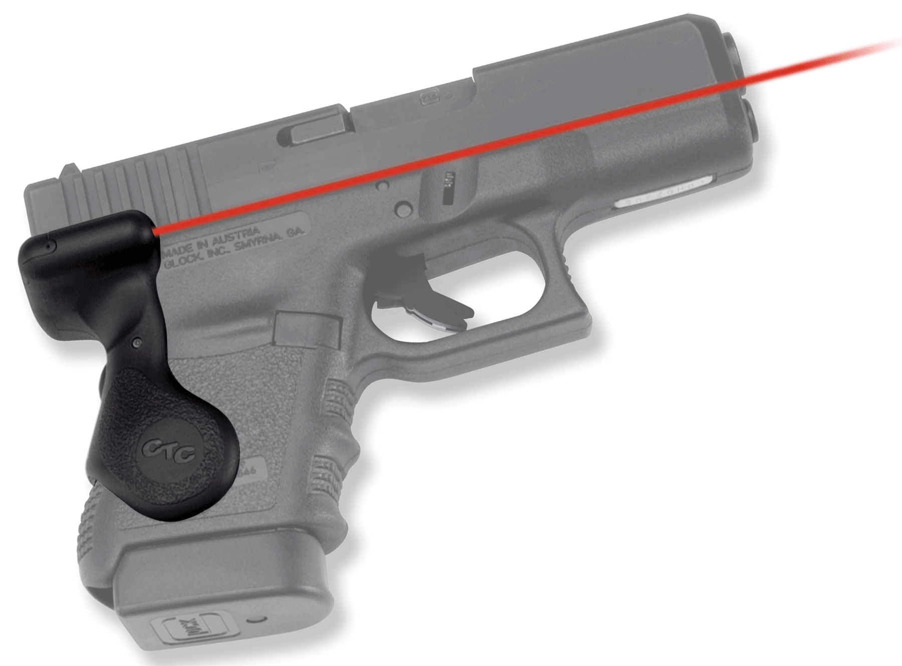 Crimson Trace 011650 Lasergrips Compatible w/Glock Gen3 29/30 Gen3, Red Laser Black Polymer