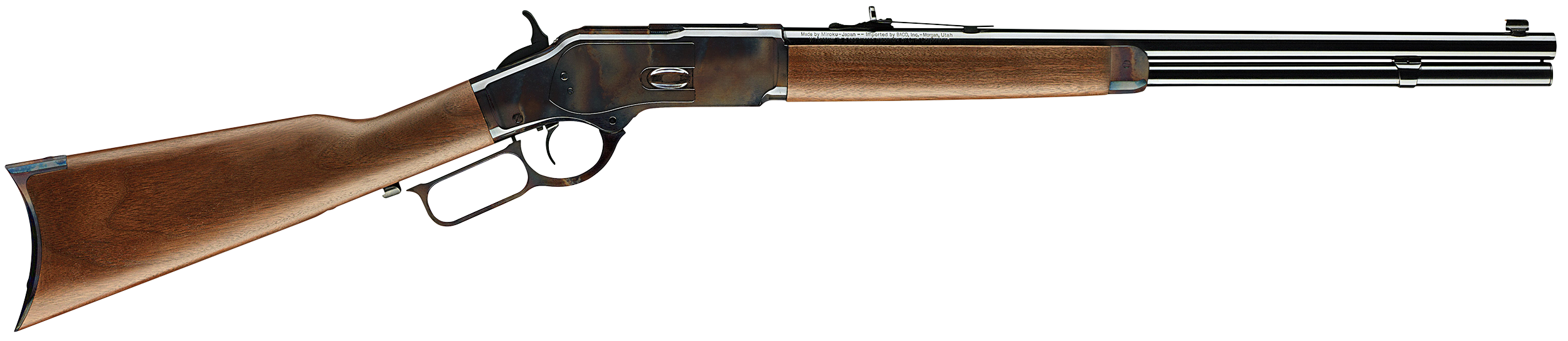 Winchester Guns 534202141 Model 1873 Short Rifle 45 Colt (LC) 10+1 Cap 20" Brushed Polished Blued Barrel Color Case Hardened Rec Satin Oiled Walnut Fixed Straight Grip Stock Right Hand (Full Size)