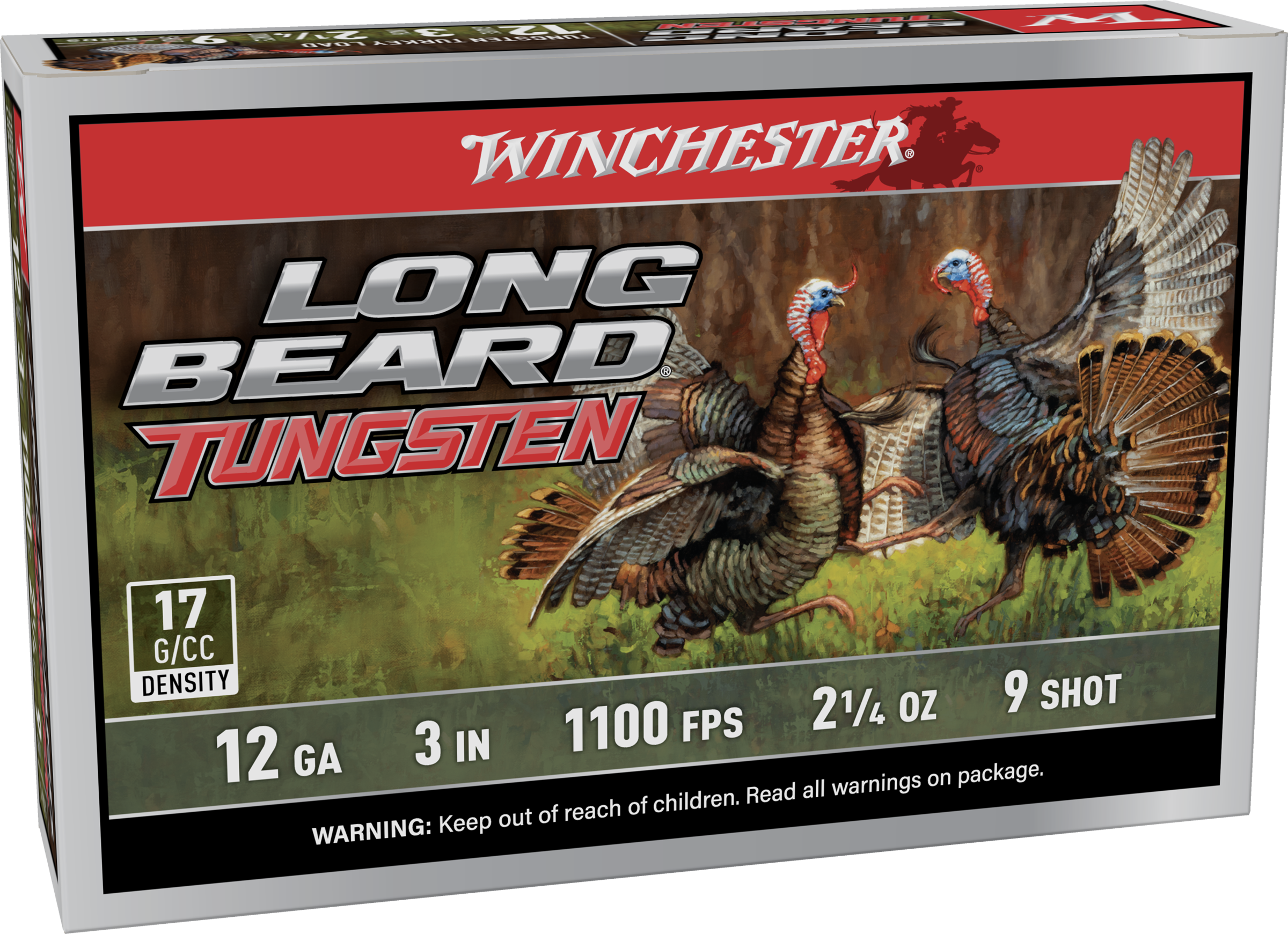 WIN LBT1239  12G 3"  #9 LONGBEARD TS17 2-1/4  5/10