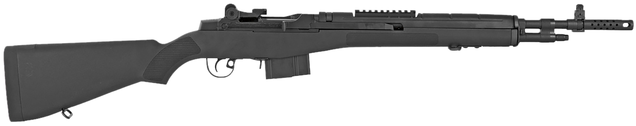 Springfield Armory AA9126 M1A Scout Squad 308 Win/7.62x51mm 10+1 18" Black Parkerized Carbon Steel Barrel w/Muzzle Brake, Black Parkerized Picatinny Rail Steel Receiver, Fixed Black Synthetic Stock