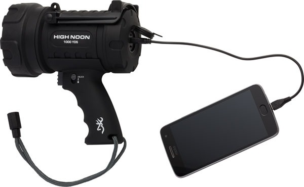 BROWNING HIGH NOON LED SPOTLT 87-1800 LUMENS RECHARGEABLE!