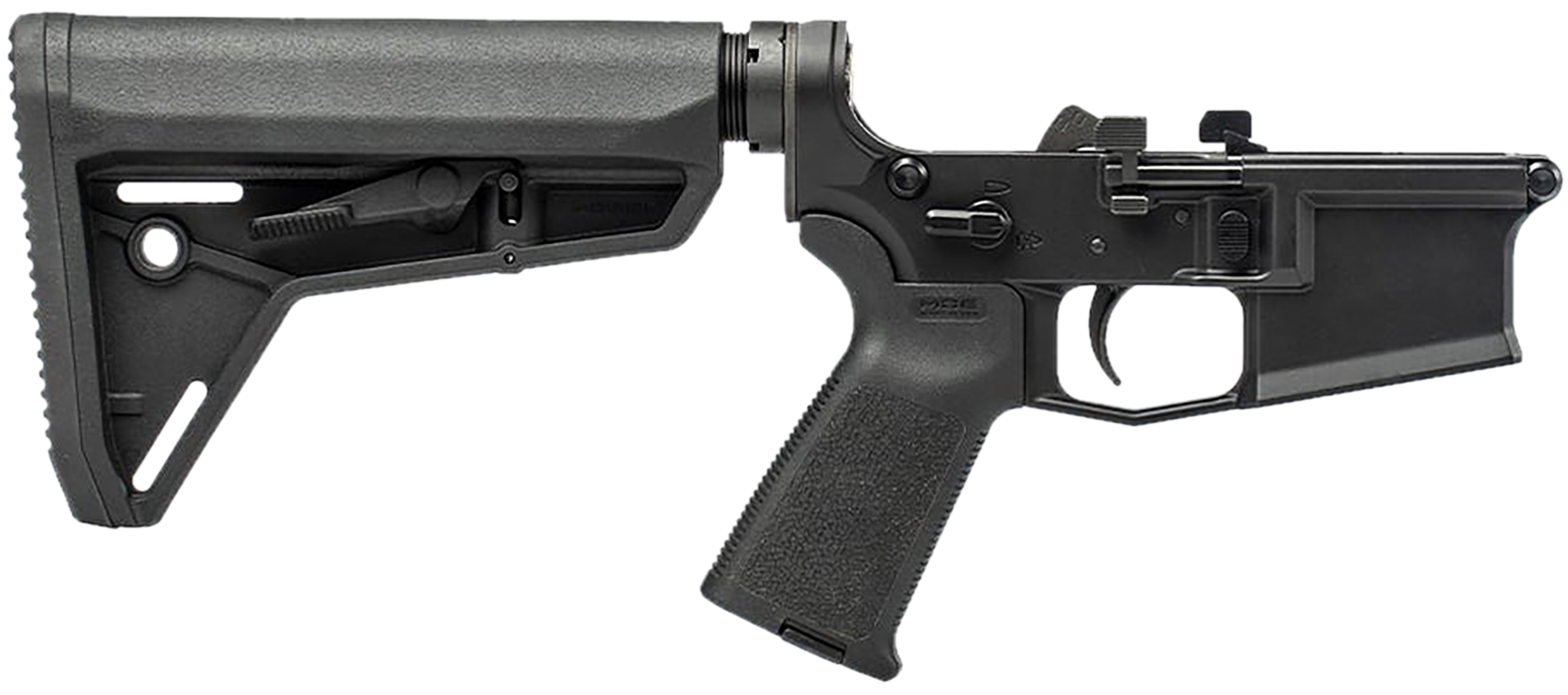 Aero Precision APAR600194 Complete Lower Receiver M4E1 223/5.56 M4E1 PRO Complete Lower Receiver w/ MOE Grip & SL Carbine Stock, Black Anodized