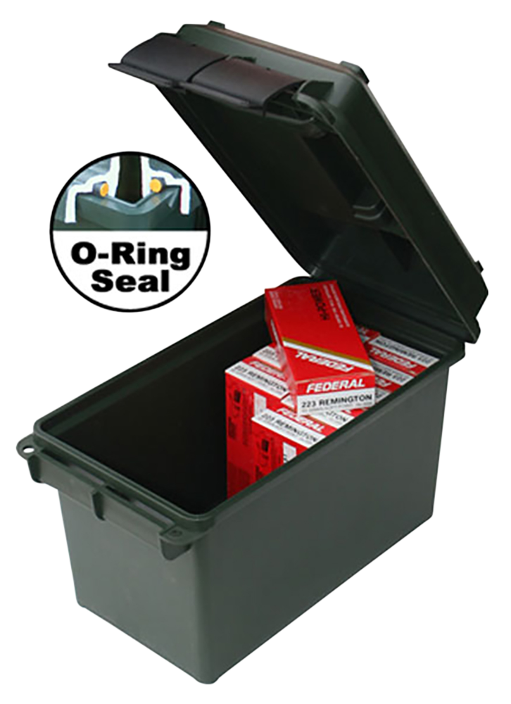 MTM Case-Gard AC50C40 Ammo Can 50Cal Rifle Black Polypropylene