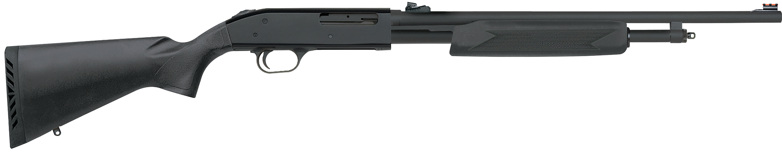 Mossberg 50165 500 Bantam Slugster 410 Gauge Pump 3" 5+1 20" Matte Blued Steel Barrel, Matte Blued Steel Receiver, Fixed Synthetic Stock, Cylinder Bore Choke