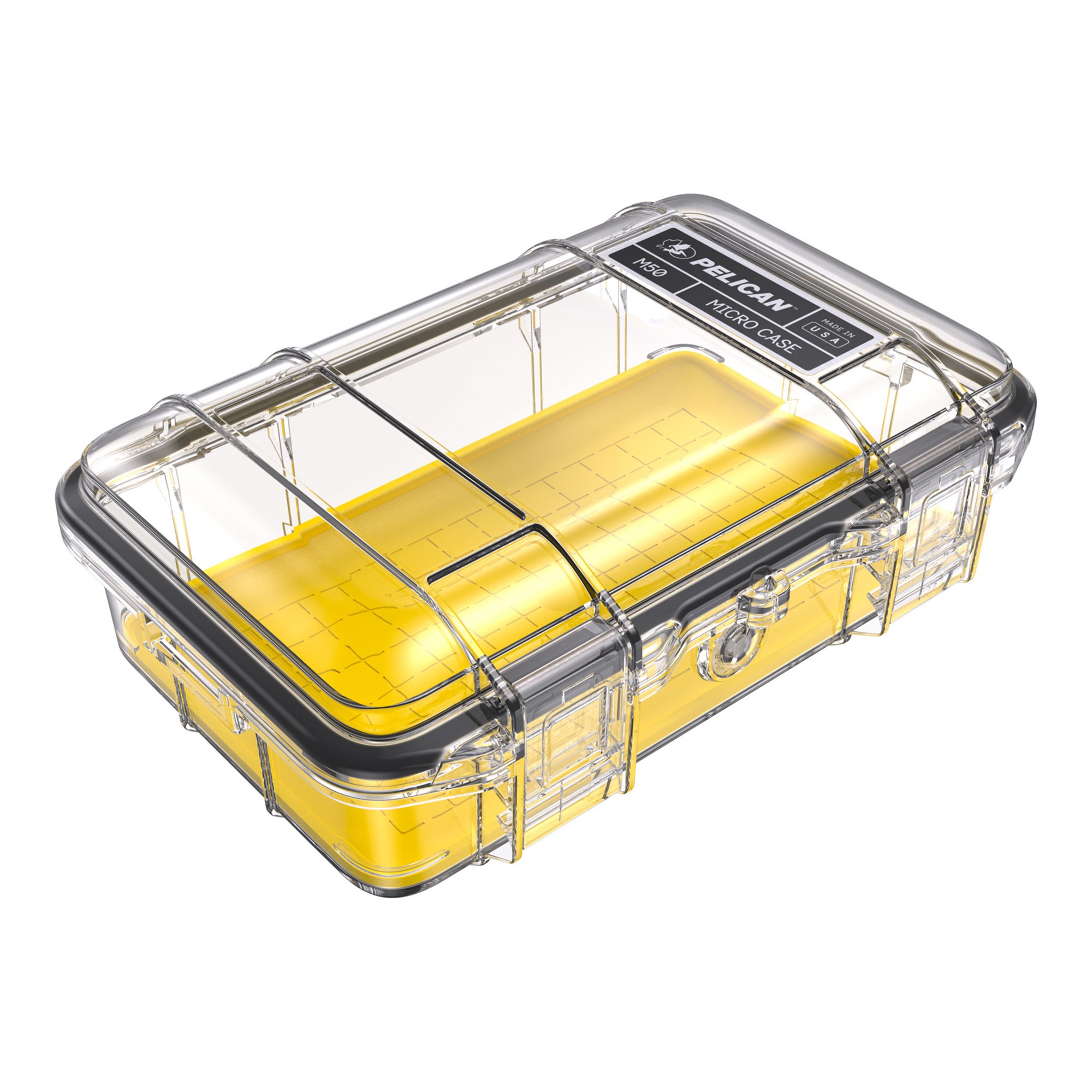 PELICAN M50 MICRO CASE YELLOW/CLEAR