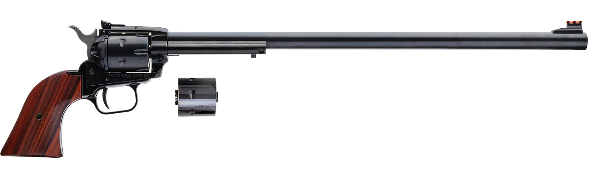 Heritage Mfg RR22MB16AS Rough Rider 22 LR 22 WMR 6 Shot 16" Black Barrel, Cylinder & Zamak Frame, Cocobolo Grips