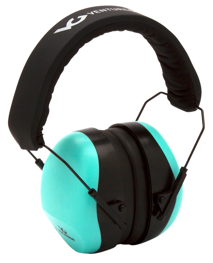 Pyramex VGPM8063C Venture Gear V80 Muff Foam 26 dB 32 dB Over the Head Orange Black/Teal Adult 1 Pair