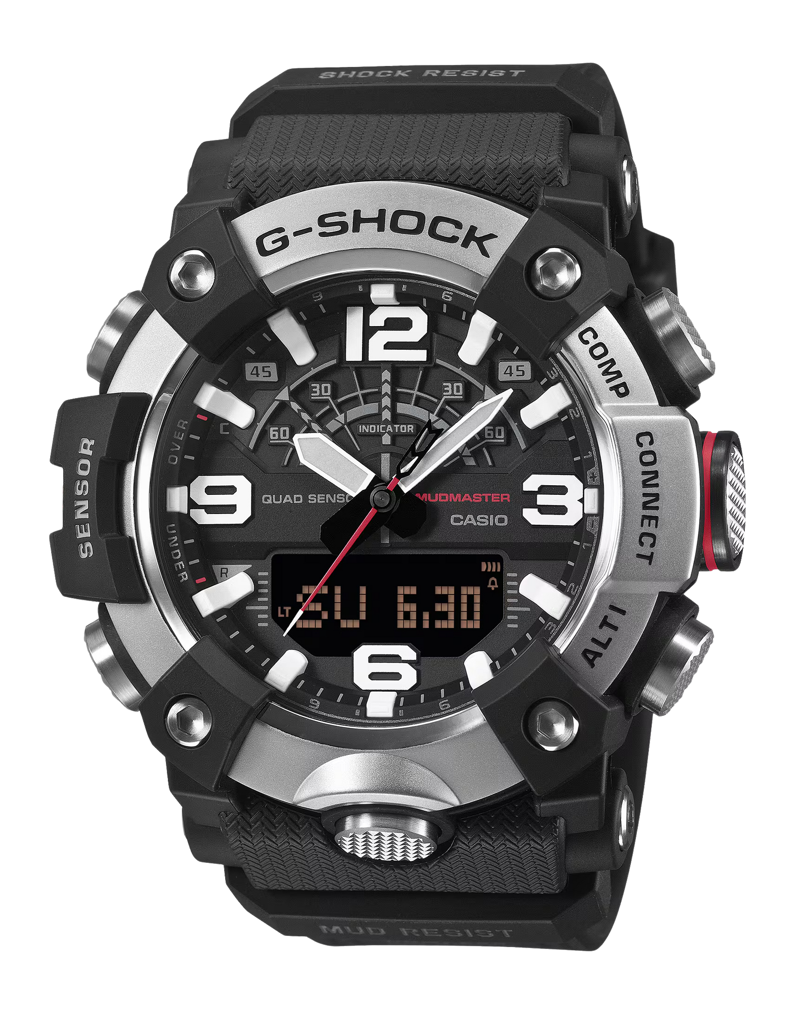 GSHOCK GG-B100XM-1ACR ANALOG-DIG MUDMASTER BK/SIL