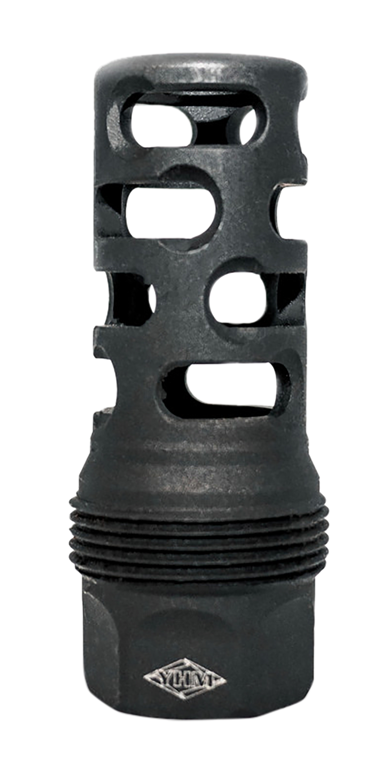 Yankee Hill 4405MB24 sRx Q.D. Muzzle Brake Long Black Phosphate Steel with 5/8"-24 tpi, 9mm, 2.30" OAL & 9.375" Diameter for sRx Adapters