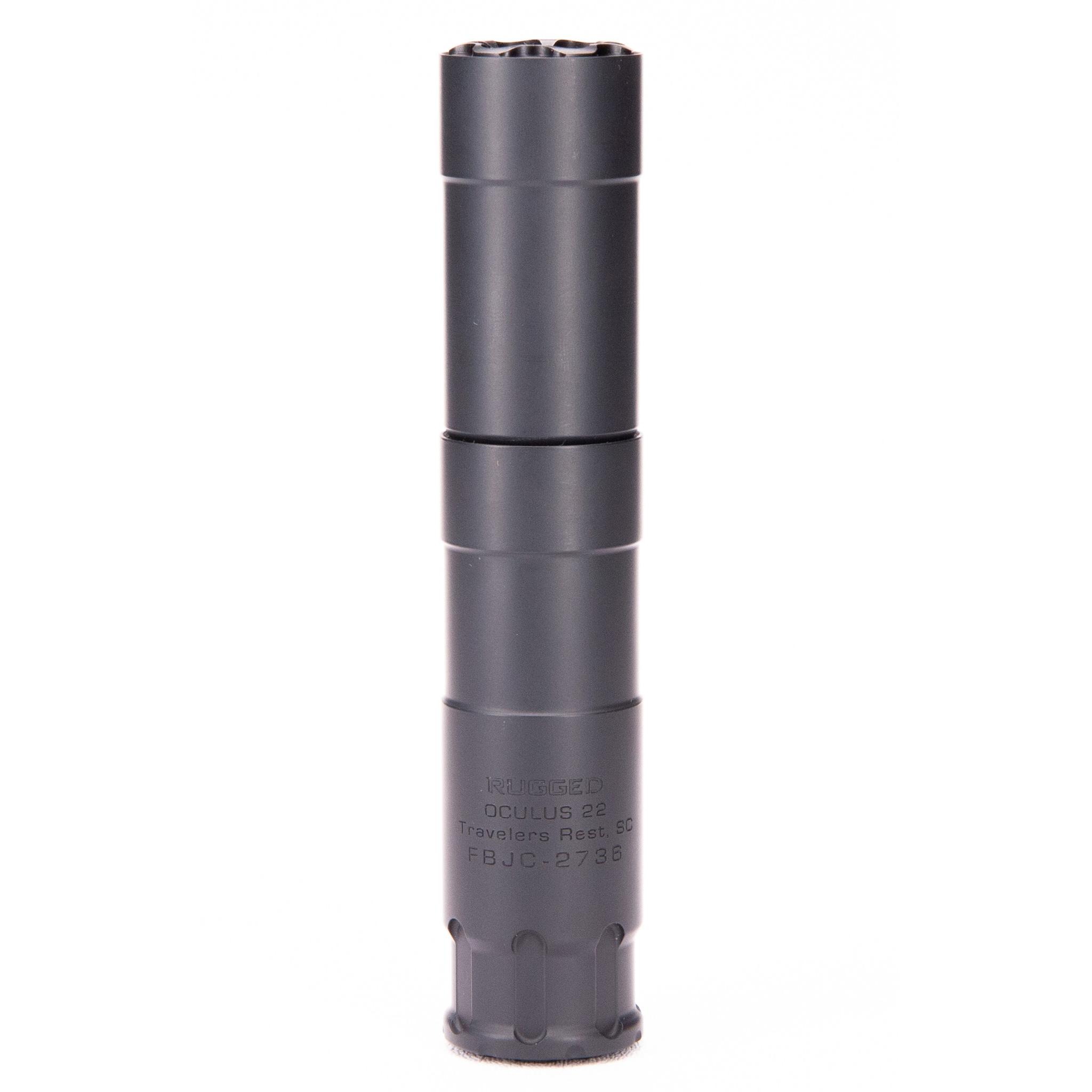 Rugged Oculus22 ADAPT Modular Direct Thread Suppressor .22LR Black