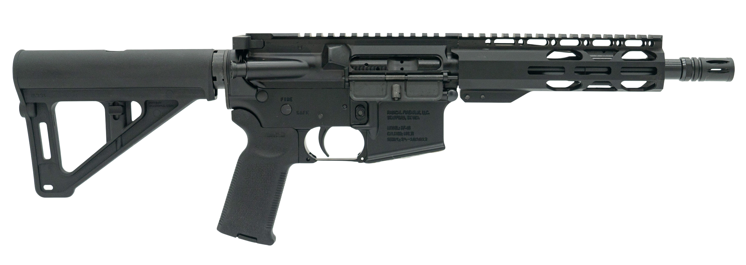Radical Firearms FP85300HBAR7RPRBTR BTR  300 Blackout 8.50" M-LOK Handguard Black Polymer