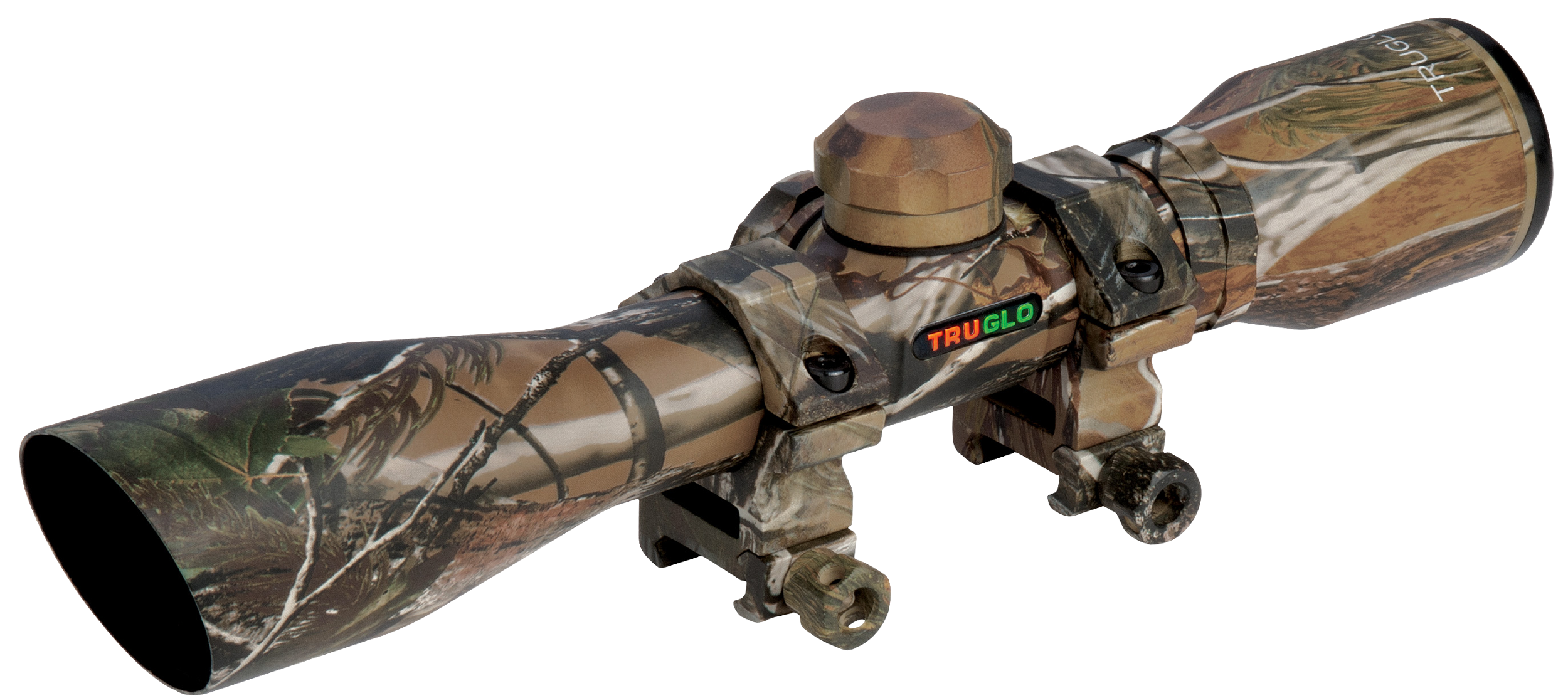 TruGlo TG8504CD Compact  Realtree APG 4x 32mm 1" Tube Diamond Reticle w/Rings
