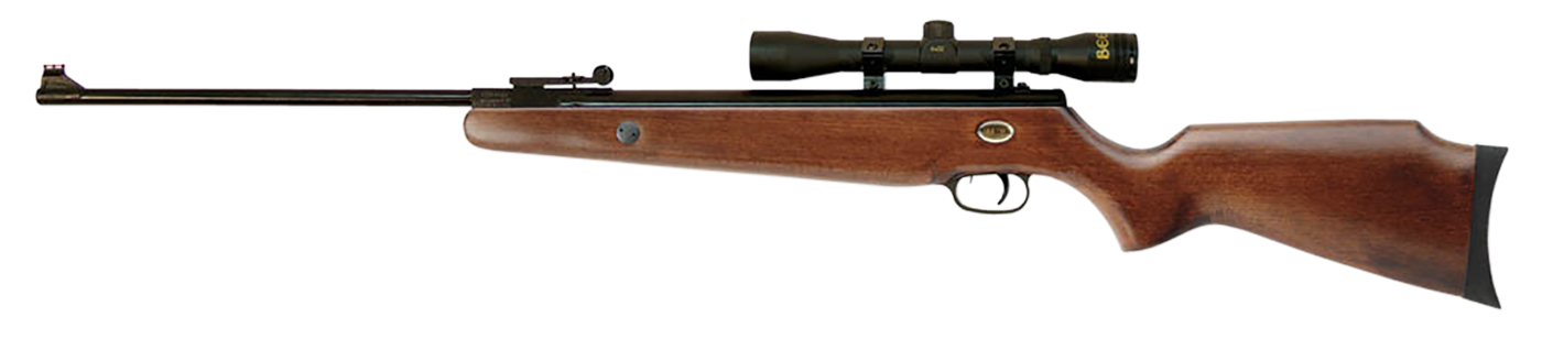 Beeman 1051 Teton Combo Spring Piston 177 Pellet Black Rec/Barrel Hardwood Stock Includes 4x32mm Scope
