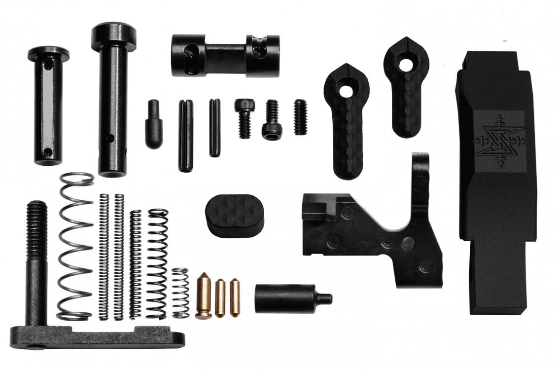 Seekins Precision 0011510063 Builder's Kit Enhanced Compatible w/ AR-15 Lower Receiver Black