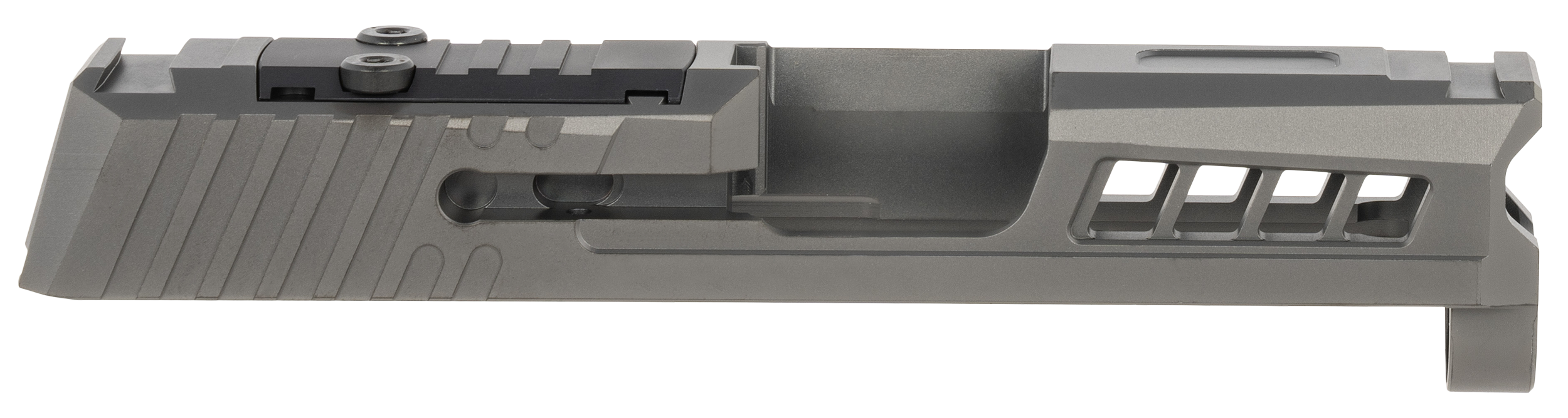 True Precision Inc TPP365SBCRMS Axiom Optic Cut Slide Fits Sig P365 Black DLC Anodized 416R Stainless Steel