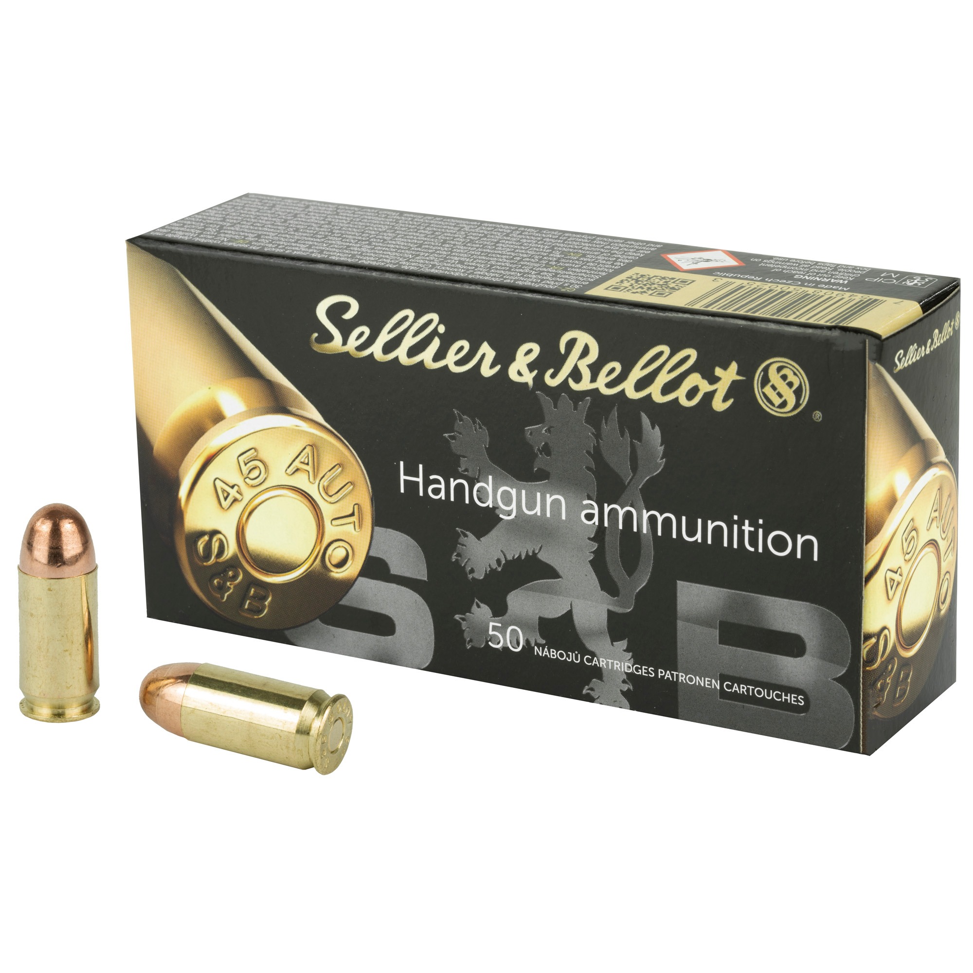 Sellier & Bellot 45 ACP 230gr FMJ 50rd Box
