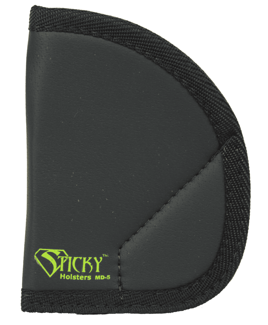Sticky Holsters MD5 MD-5 Black/Green Latex Free Rubber Fits Ruger LCR/S&W J-Frame Ambidextrous