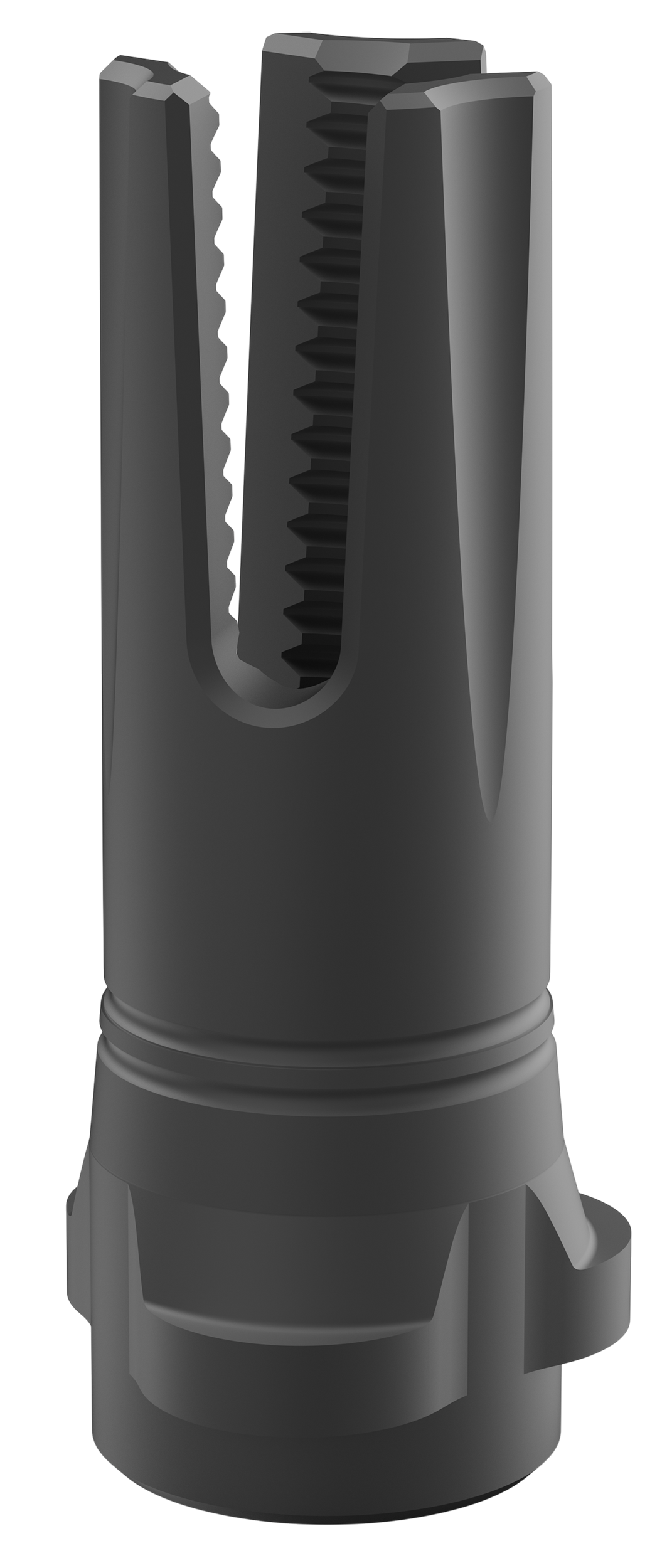 Breek Arms BRK4318 Scorch 3-Prong Flash Hider Black Nitride Steel 1/2"x28 Threads 9mmLuger Compatible w/ Breek-LOK 3QD